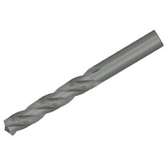 Kennametal - 1/4" 130° Solid Carbide Jobber Drill - Bright Finish, Right Hand Cut, Spiral Flute, Straight Shank, 3.74" OAL, Standard Point - Caliber Tooling