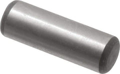 Value Collection - 1/4" Diam x 3/4" Pin Length Alloy Steel Oversized Dowel Pin - C 50-58 Hardness, 12,800 Lb Breaking Strength, 1 Beveled & 1 Rounded End - Caliber Tooling