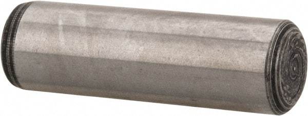 Value Collection - 5/16" Diam x 1" Pin Length Alloy Steel Oversized Dowel Pin - C 50-58 Hardness, 20,000 Lb Breaking Strength, 1 Beveled & 1 Rounded End - Caliber Tooling