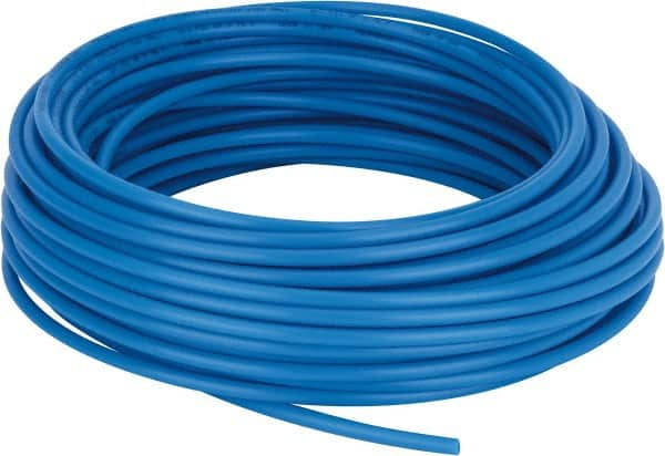 Coilhose Pneumatics - 0.17" ID x 1/4" OD, 100' Long, Polyethylene Tube - Blue, 173 Max psi, -60 to 200°F - Caliber Tooling