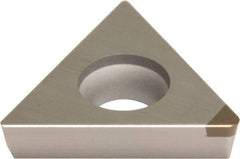 Sumitomo - NU-TPGA1.81.51 Grade BN2000 PCBN Turning Insert - Uncoated, 60° Triangle, 7/32" Inscr Circle, 3/32" Thick, 1/64" Corner Radius - Caliber Tooling