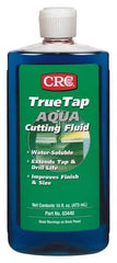 CRC - TrueTap Aqua, 16 oz Bottle Cutting Fluid - Water Soluble, For Drilling, Reaming, Sawing, Shearing, Tapping, Threading, Turning - Caliber Tooling