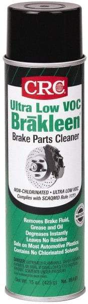 CRC - Ultra Low-VOC Brake Parts Cleaner - 20 Ounce Aerosol Can - Caliber Tooling