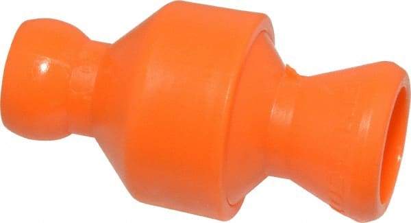 Loc-Line - 2 Piece, 1/4" ID Coolant Hose In-Line Valve - Female to Ball Connection, Acetal Copolymer Body, Unthreaded, Use with Loc-Line Modular Hose Systems - Caliber Tooling