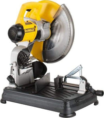 DeWALT - 14" Blade Diam, 1" Arbor Hole, Miter Multi-Cutter Metal Cutting Chop & Cutoff Saw - 1,300 RPM, 4 hp, 120 Volts, 1 Phase - Caliber Tooling