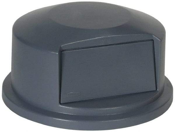 Rubbermaid - Round Lid for Use with 44 Gal Round Trash Cans - Gray, Polyethylene, For 2643 Brute Trash Cans - Caliber Tooling