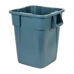 Rubbermaid - 40 Gal Gray Square Trash Can - Polyethylene, 28-3/4" High x 23-1/2" Long x 23-1/2" Wide - Caliber Tooling