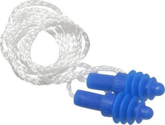 Howard Leight - Reusable, Corded, 27 dB, Flange Earplugs - Blue, 50 Pairs - Caliber Tooling