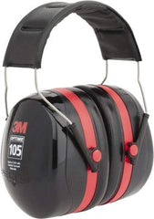 3M - Over the Head Black & Red Earmuffs - 30 NRR Rating - Caliber Tooling