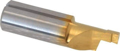 Iscar - 2.5mm Groove Width, 8mm Min Hole Diam, 11mm Max Hole Depth, Face Grooving Tool - 3.5mm Projection, 26mm OAL, Solid Carbide, TiN Finish - Exact Industrial Supply