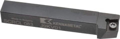 Kennametal - SCRC, Left Hand Cut, 15° Lead Angle, 1/2" Shank Height x 1/2" Shank Width, Neutral Rake Indexable Turning Toolholder - 3-1/2" OAL, CC..32.5. Insert Compatibility, Series Screw-On - Caliber Tooling