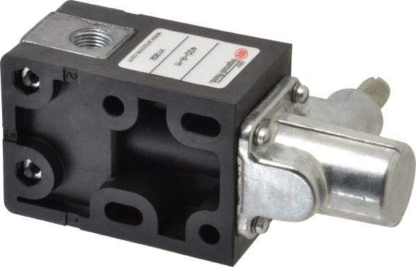 ARO/Ingersoll-Rand - 0.195 CV Rate & 7.5 CFM 3 Way Air Valve - One-Way Clockwise, Spring Return, 150 Max psi - Caliber Tooling