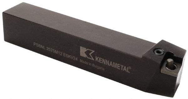 Kennametal - PSBN, Left Hand Cut, 15° Lead Angle, 32mm Shank Height x 32mm Shank Width, Negative Rake Indexable Turning Toolholder - 170mm OAL, SN..1906.. Insert Compatibility, Series Kenlever - Caliber Tooling