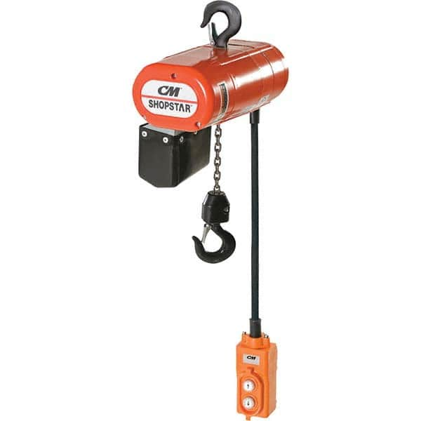 CM - 1,000 Lb Capacity 6 FPM Lift Speed 115V Electric Chain Hoist - Caliber Tooling