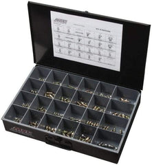 Value Collection - 250 Piece, Inch, Steel Grease Fitting Set - Caliber Tooling