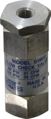 Coilhose Pneumatics - 1/4" Aluminum Check Valve - Inline, FPT x FPT - Caliber Tooling