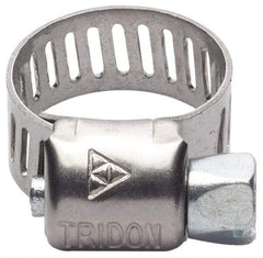 IDEAL TRIDON - SAE Size 312, 18 to 20" Diam, Stainless Steel Worm Drive Clamp - 1/2" Wide, Material Grade 201/305, Series 620 - Caliber Tooling