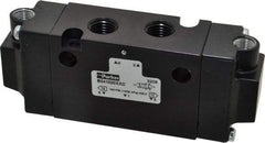 Parker - 1/4", 4-Way Body Ported Stacking Solenoid Valve - 1.4 CV Rate, 1.89" High x 4.7" Long - Caliber Tooling