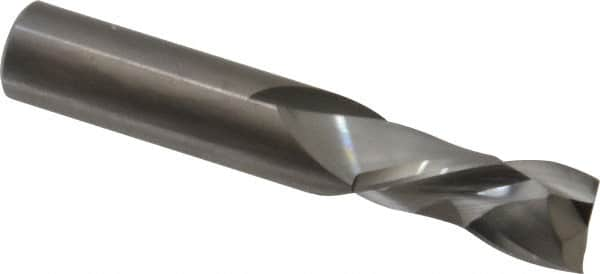 Onsrud - 1/2" Cutting Diam x 1-1/8" Length of Cut, 2 Flute, Compression Spiral Router Bit - Uncoated, Right Hand Cut, Solid Carbide, 3" OAL x 1/2" Shank Diam, Double Edge, 30° Helix Angle - Caliber Tooling