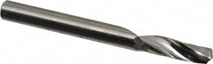 Onsrud - 3/16" Cutting Diam x 5/8" Length of Cut, 1 Flute, Upcut Spiral Router Bit - Uncoated, Right Hand Cut, Solid Carbide, 2" OAL x 3/16" Shank Diam, Single Edge, 21° Helix Angle - Caliber Tooling