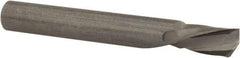 Onsrud - 1/4" Cutting Diam x 3/8" Length of Cut, 1 Flute, Downcut Spiral Router Bit - Uncoated, Right Hand Cut, Solid Carbide, 2" OAL x 1/4" Shank Diam, Single Edge, 21° Helix Angle - Caliber Tooling