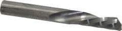 Onsrud - 1/4" Cutting Diam x 3/4" Length of Cut, 1 Flute, Downcut Spiral Router Bit - Uncoated, Right Hand Cut, Solid Carbide, 2" OAL x 1/4" Shank Diam, Single Edge, 21° Helix Angle - Caliber Tooling