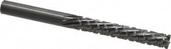 Onsrud - 1/4" Cut Diam, 1/4" Shank Diam, Cylinder Head Fluted Cut Burr - Carbide, Flat End, 1-1/2" LOC, 3" OAL - Caliber Tooling