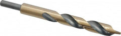 Onsrud - 7/16" Drill, 60° Point, High Speed Steel Silver Deming & Reduced Shank Drill Bit - Caliber Tooling