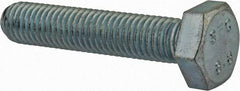 Value Collection - M10x1.50mm Metric Coarse, 50mm Length Under Head Hex Head Cap Screw - Fully Threaded, Grade 8.8 Steel, Zinc-Plated Finish, 17mm Hex - Caliber Tooling