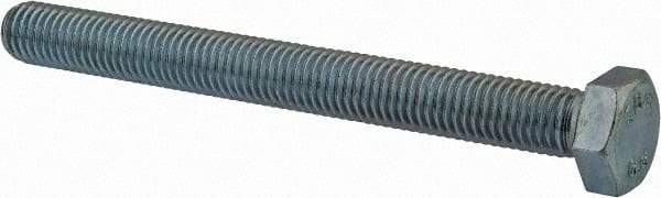 Value Collection - M12x1.75mm Metric Coarse, 120mm Length Under Head Hex Head Cap Screw - Fully Threaded, Grade 8.8 Steel, Zinc-Plated Finish, 19mm Hex - Caliber Tooling