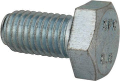 Value Collection - M12x1.75mm Metric Coarse, 22mm Length Under Head Hex Head Cap Screw - Fully Threaded, Grade 8.8 Steel, Zinc-Plated Finish, 19mm Hex - Caliber Tooling