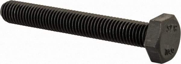 Value Collection - M10x1.50mm Metric Coarse, 75mm Length Under Head Hex Head Cap Screw - Fully Threaded, Grade 10.9 Steel, Uncoated, 17mm Hex - Caliber Tooling