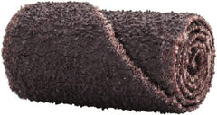 Merit Abrasives - 1/2" Max Roll Diam x 1" OAL, 50 Grit Aluminum Oxide Straight Cartridge Roll - 1/8" Pilot Hole Diam, Coarse Grade - Caliber Tooling