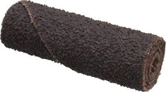 Merit Abrasives - 1/2" Max Roll Diam x 1-1/2" OAL, 50 Grit Aluminum Oxide Straight Cartridge Roll - 1/8" Pilot Hole Diam, Coarse Grade - Caliber Tooling