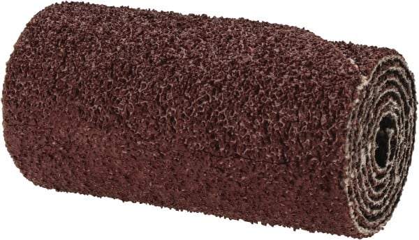 Superior Abrasives - 3/4" Max Roll Diam x 1-1/2" OAL, 50 Grit Straight Cartridge Roll - 3/16" Pilot Hole Diam, Coarse Grade - Caliber Tooling