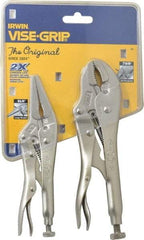 Irwin - 2 Piece Locking Plier Set - Comes in Display Card - Caliber Tooling