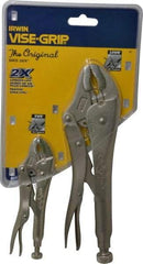 Irwin - 2 Piece Locking Plier Set - Comes in Display Card - Caliber Tooling