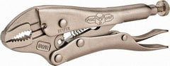 Irwin - 5" OAL Curved Jaw Locking Pliers - 1-1/4" Jaw Opening, Standard Handle - Caliber Tooling