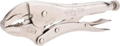 Irwin - 10" OAL Curved Jaw Locking Pliers - 1-7/8" Jaw Opening, Standard Handle - Caliber Tooling