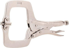 Irwin - 11" OAL C-Clamp Locking Pliers - 2-5/8" Jaw Depth, 3-3/8" Jaw Opening - Caliber Tooling