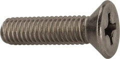 Value Collection - 3/8-16 UNC, 1-1/2" OAL Phillips Drive Machine Screw - Flat Head, Grade 316 Stainless Steel, Uncoated, Without Washer - Caliber Tooling