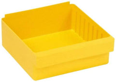 Quantum Storage - 28 Lb. Load Capacity, 11-5/8" Deep, Yellow High-Impact Polystyrene Drawer Bin - 4-5/8" High x 11-1/8" Wide x 11-5/8" Long - Caliber Tooling