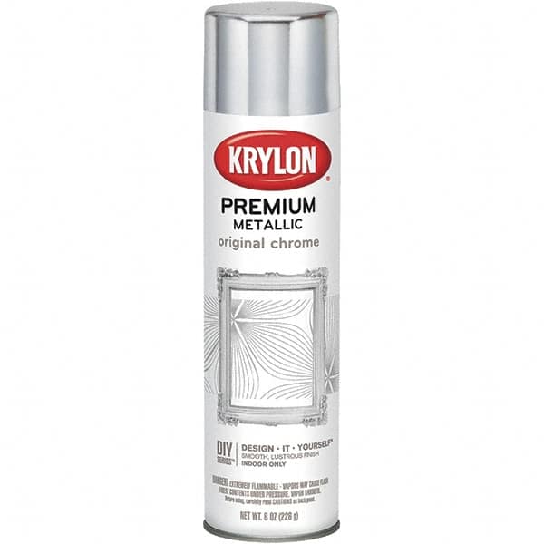 Krylon - Original Chrome, Gloss, Metallic Spray Paint - 8 oz Container - Caliber Tooling