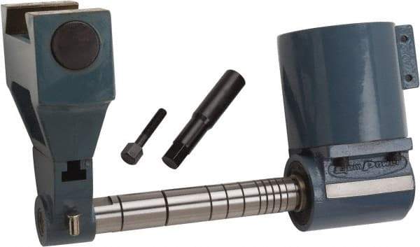 Vectrax - Right Angle Milling Head - R8 Spindle Taper, Compatible with GS 20 Series Manual Milling Machine, Includes 1 Inch Arbor, Arbor Support for NT40 Spindle, Horizontal Milling Attachment Including Right Angle Head and NT40 in - R8 out - Caliber Tooling