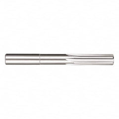 SGS - 25/64" Solid Carbide 6 Flute Chucking Reamer - Straight Flute, 25/64" Straight Shank, 4" OAL - Caliber Tooling