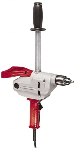 Milwaukee Tool - 1/2" Keyed Chuck, 450 RPM, Spade Handle Electric Drill - Caliber Tooling