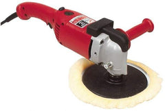 Milwaukee Tool - 7 to 9" Pad Diam, 1,750 RPM, Handheld Electric Polisher - 5/8-11" Spindle Thread, 11 Amps, 120 Volts - Caliber Tooling