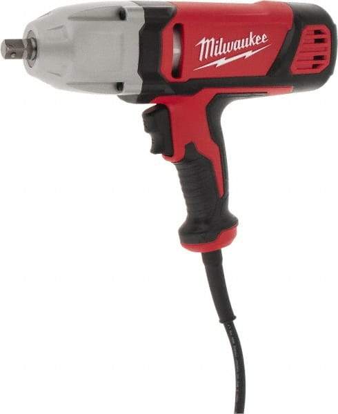 Milwaukee Tool - 1/2 Inch Drive, 300 Ft./Lbs. Torque, Pistol Grip Handle, 1,800 RPM, Impact Wrench - 7 Amps, 120 Volts - Caliber Tooling