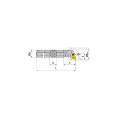 Indexable Boring Bar:  S50W PCLNL 16,  63.00 mm Min Bore,  50.00 mm Shank Dia,  95.00&deg N/A Steel 450.0000″ OAL,  Lever Clamp,