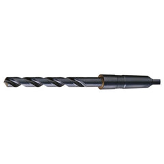 2 RHS / RHC HSS 118 Degree Radial Point General Purpose Taper Shank Drill - Steam Oxide - Exact Industrial Supply